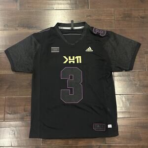 Men's adidas Marvel Wakanda Black Panter Football Jersey - L